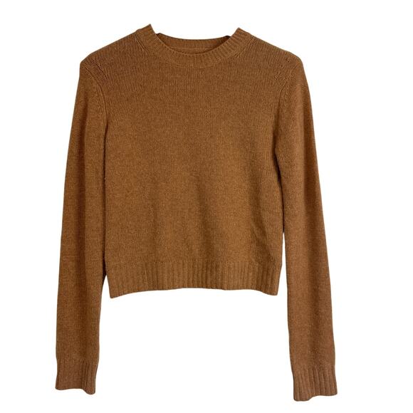 Enza Costa 100% Cashmere Knit Sweater Tan Brown - XS - Picture 1 of 10